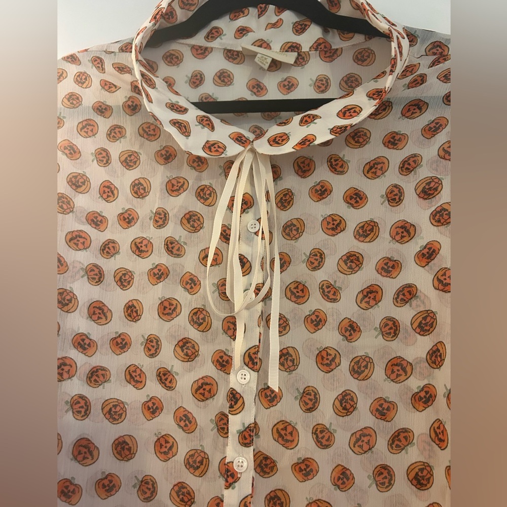 ModCloth Pumpkin Blouse! - Picture 2 of 2